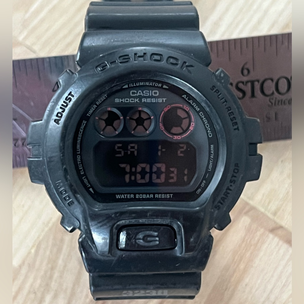 Casio GShock Dw6900ms 3290 Watch Shock Resistant 20 Bar Wr Stopwatch Alarm